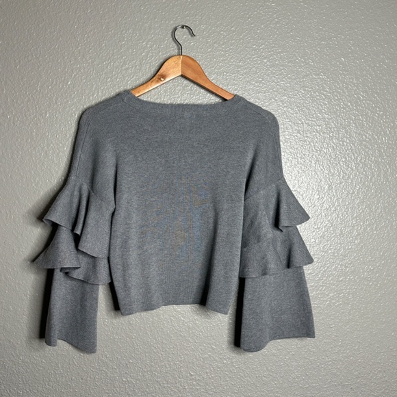 Altar'd State Ruffle Sleeve Sweater Size Small - Picture 3 of 5
